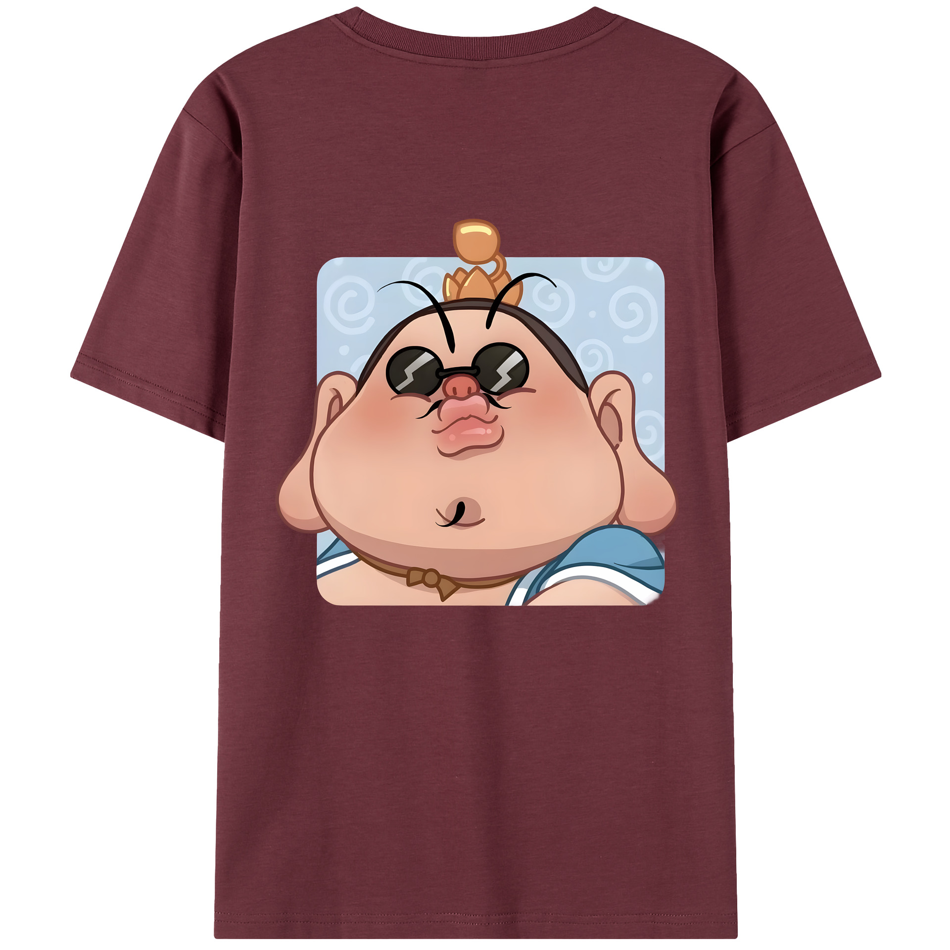（画像用） Ne Zha 2 ナタ 魔童の大暴れ 綿100％半袖Tシャツ（背面プリント）